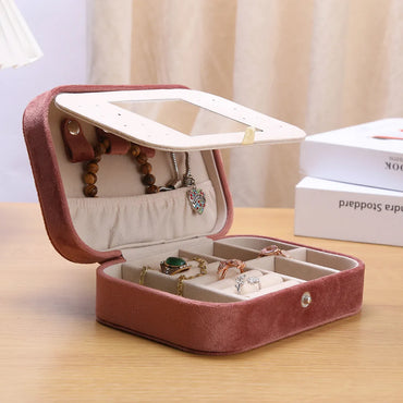 Classical Solid Color Flannel Wholesale Jewelry Boxes