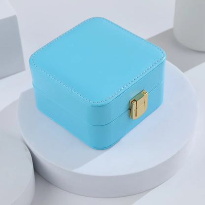 Classical Solid Color Pu Leather Jewelry Boxes