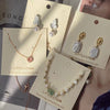 Classy Jewelry Storage Display Card For Pearl Earrings Hairpin Ring With Hot Stamping Logo Made Of Paper Cardboard