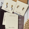 Classy Jewelry Storage Display Card For Pearl Earrings Hairpin Ring With Hot Stamping Logo Made Of Paper Cardboard