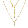 Clavicle Necklace Ecofriendly Brass With Letters Numbers Text Pattern And Diamond Styling