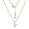 Clavicle Necklace Ecofriendly Brass With Letters Numbers Text Pattern And Diamond Styling