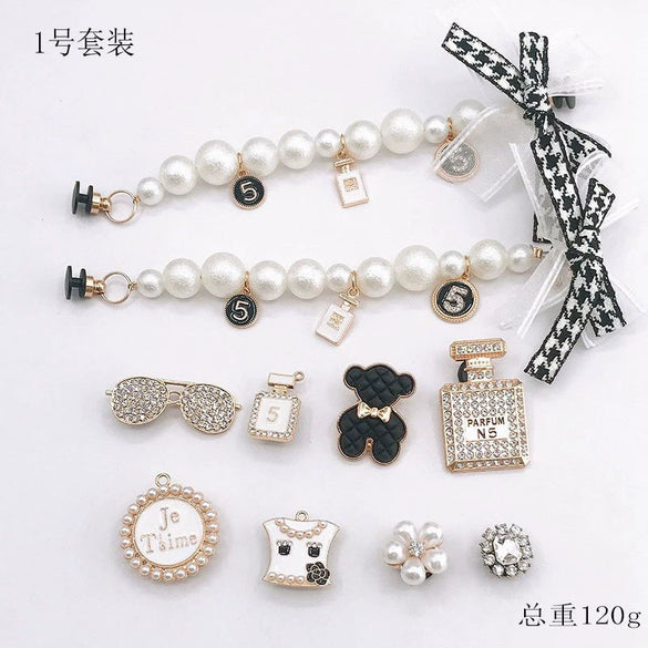 Clogs Diy Accessories Metal Decorations Removable Chain Shoe Buckles With Totem Pattern And Electroplating Treatment