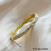Cloisonné Enamel Openwork Oval Bangle Bracelet With Plated Finish For Elegant Decorative Jewelry