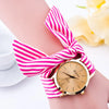 Cloth Belt Watch Gauze Striped Cloth Belt Fashion Watch