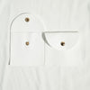 Cloth Jewelry Bag With Curved Snaps For Earrings Packaging