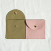 Cloth Jewelry Bag With Curved Snaps For Earrings Packaging