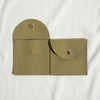 Cloth Jewelry Bag With Curved Snaps For Earrings Packaging