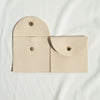 Cloth Jewelry Bag With Curved Snaps For Earrings Packaging