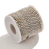 Clothing Accessories Stainless Steel Crystal Pearl Claw Chain Square Electroplated Jewelry Chain