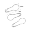 Clothing Tag Pin Stainless Steel Gourd Shaped And Pear Shaped Electroplated