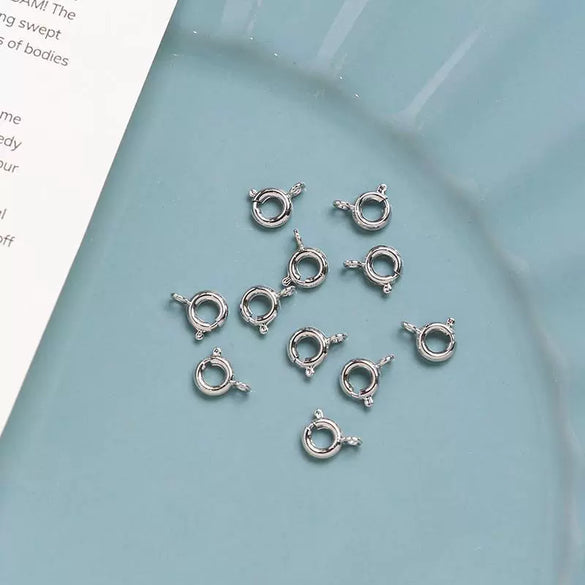 Coated Metal Spring Buckle Hanging Connection Tail Buckle Diy Handmade Jewelry Necklace Pendant Accessories
