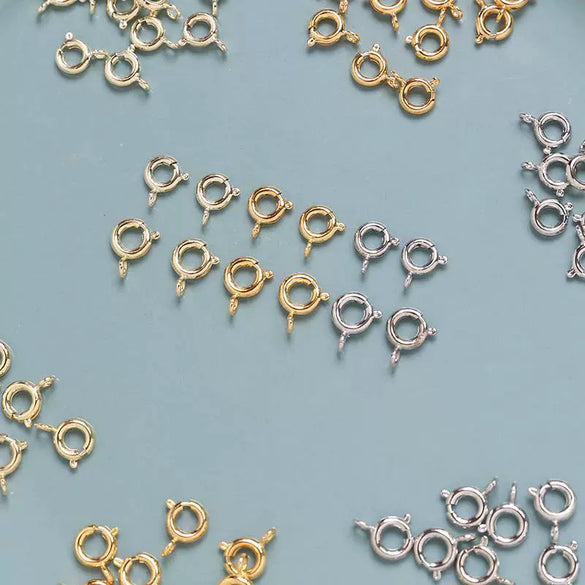 Coated Metal Spring Buckle Hanging Connection Tail Buckle Diy Handmade Jewelry Necklace Pendant Accessories