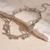Cold Style Horseshoe Buckle Chain Bracelet Alloy Electroplated Geometric