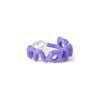 Cold Style Two Color Enamel Lip Ring Brass Oil Drop Ring With Geometric Shape Electroplating For Women