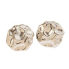 Cold Style Wave Pleated Electroplated Stainless Steel Earrings For Women