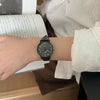 College Style Women's Alloy Case Ordinary Glass Mirror Quartz Digital Scale Retro Artistic Leisure Watch
