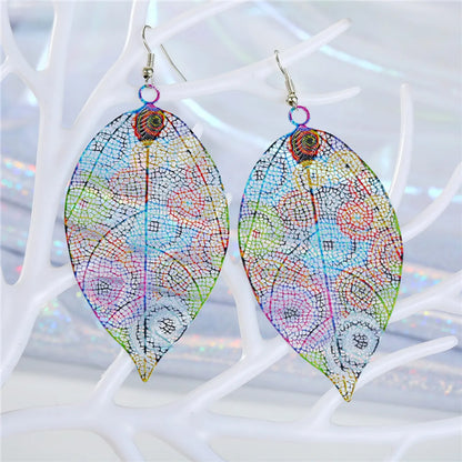 Retro Fashion Ethnic Style Round Iron No Inlaid Earrings