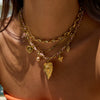 Color Rope Titanium Steel And Stainless Steel Necklace With Geometric Pattern And Electroplating For Women