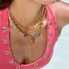 Color Rope Titanium Steel And Stainless Steel Necklace With Geometric Pattern And Electroplating For Women