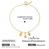 Color Rope Titanium Steel And Stainless Steel Necklace With Geometric Pattern And Electroplating For Women