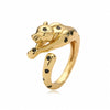Color Zircon Leopard Ring For Women Copper Micropaved
