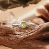 Colored Gemstone Ring Women's S925 Sterling Silver Geometric Princess Style Set With Gemstones