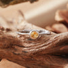 Colored Gemstone Ring Women's S925 Sterling Silver Geometric Princess Style Set With Gemstones