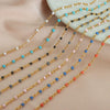 Colored Glaze Craft Titanium Steel Necklace Bracelet Suit Electroplated O Chain Fashion Geometric Unisex
