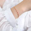 Colored Glaze Craft Titanium Steel Necklace Bracelet Suit Electroplated O Chain Fashion Geometric Unisex