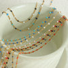Colored Glaze Craft Titanium Steel Necklace Bracelet Suit Electroplated O Chain Fashion Geometric Unisex