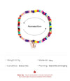 Colorful Beaded Anklets For Women Summer Bohemian Butterfly Rice Bead Foot Accessories Alloy Geometry Style