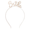 Colorful Bride Letter Alloy Headband Electroplated Letter Hair Band For Children Photography And Wedding