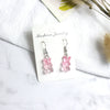 Colorful Gradient Bear Earrings Cute Cartoon Animal Earrings For Women Plastic Resin Statement Jewelry