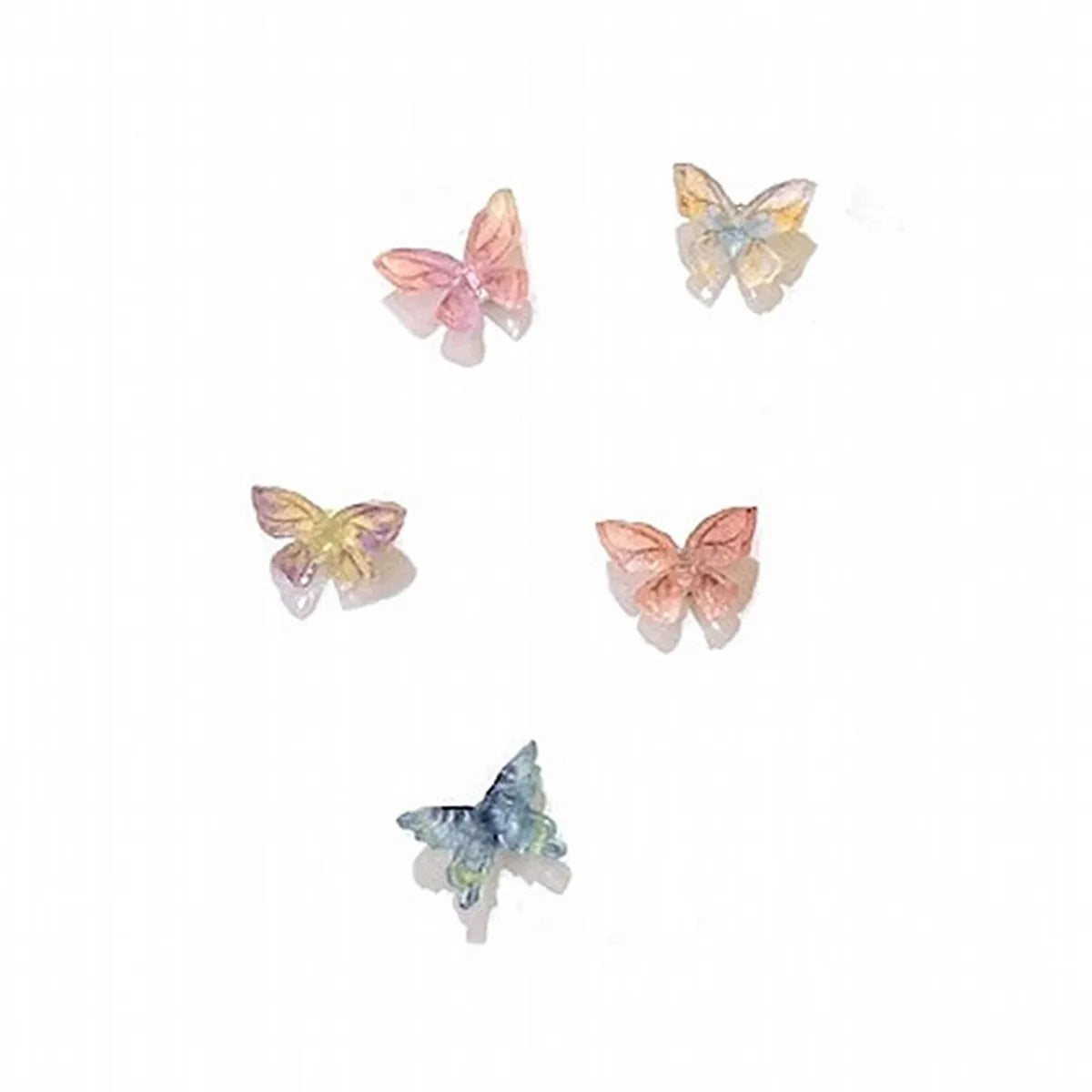 Colorful Resin Butterfly Small Stud Earrings