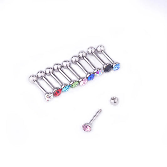 Ear Cartilage Rings & Studs Fashion Geometric 316 Stainless Steel  Diamond