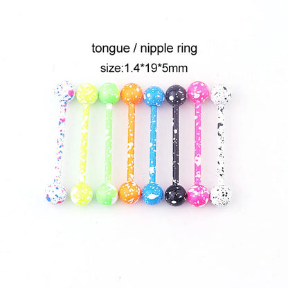 Tongue Rings Fashion Geometric 316 Stainless Steel  Stoving Varnish No Inlaid