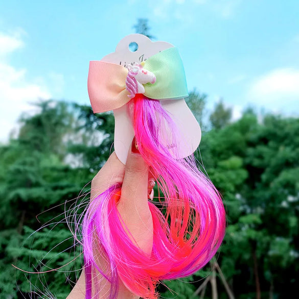 Colorful Wig Braid  Butterfly Cartoon Hairpin