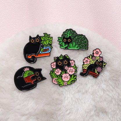 Commute Cat Alloy Plating Unisex Brooches