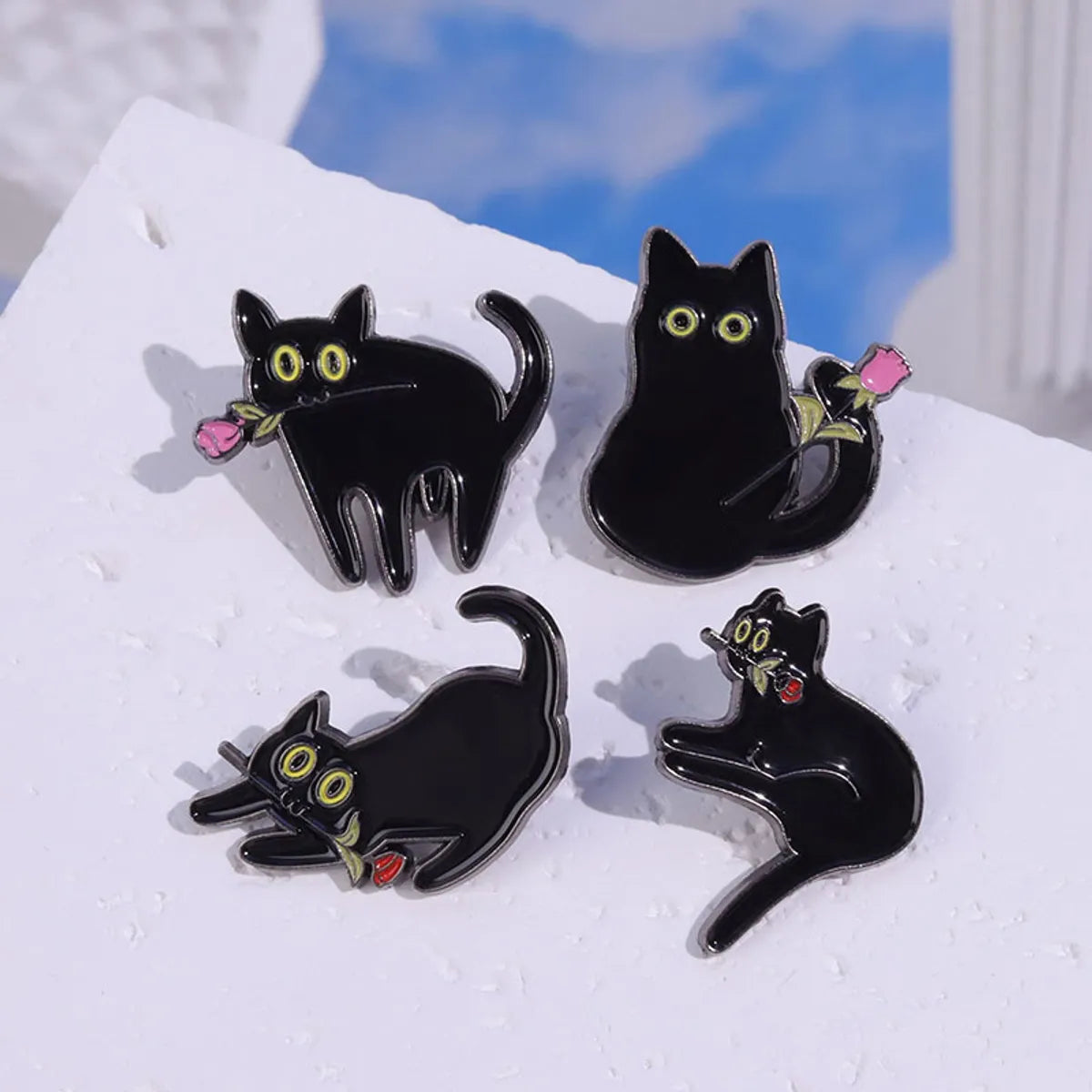 Commute Cat Zinc Alloy Plating Unisex Brooches