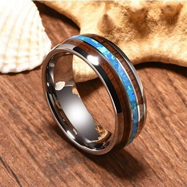 Commute Color Block Stainless Steel Polishing Men'S Rings