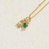 Commute Fruit Copper 14k Gold Plated Zircon Pendant Necklace In Bulk