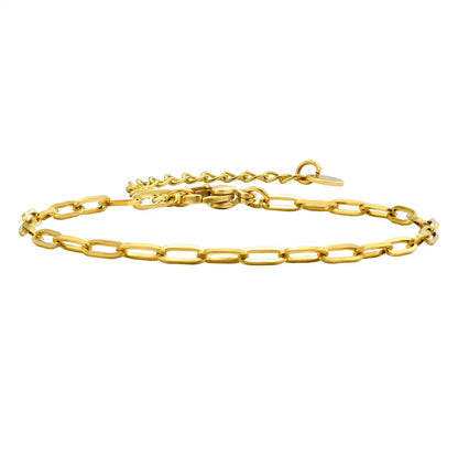 Commute Geometric Stainless Steel Gold Plated Bracelets In Bulk