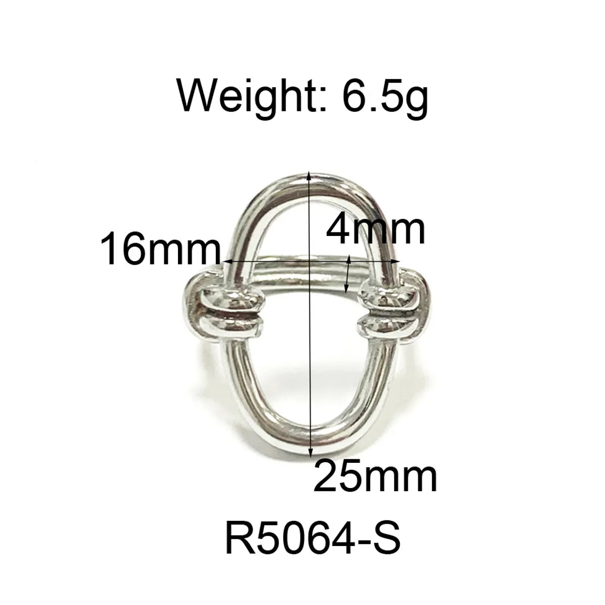 Wholesale Jewelry Commute Geometric 304 Stainless Steel Titanium Steel 18K Gold Plated Plating Rings