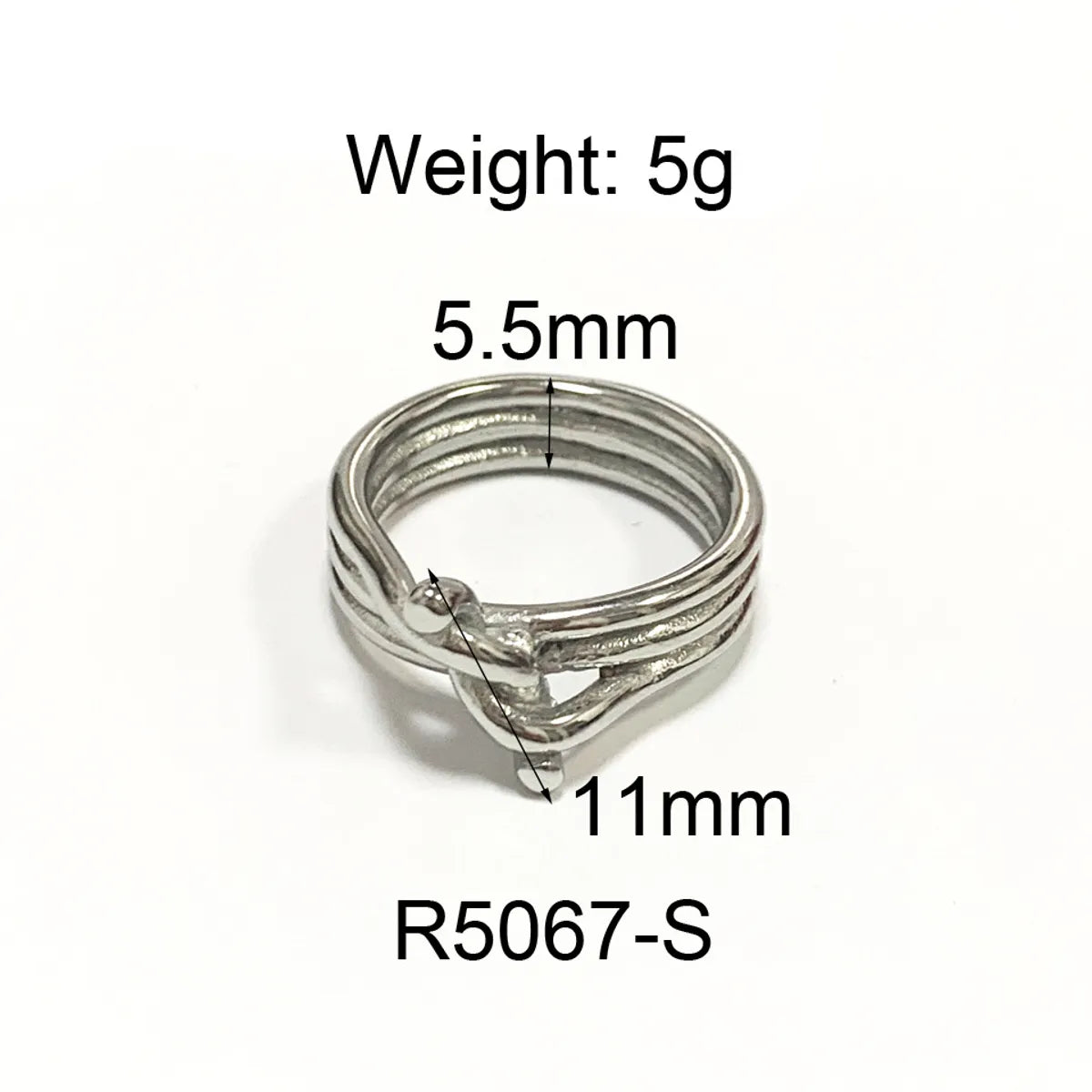 Wholesale Jewelry Commute Geometric 304 Stainless Steel Titanium Steel 18K Gold Plated Plating Rings