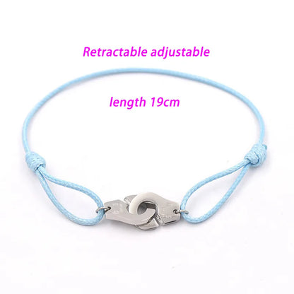 Commute Handcuffs Titanium Steel Braid Unisex Bracelets