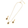 Commute Heart Shape Stainless Steel Plating Gold Plated Jewelry Set