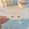 1 Pair Commute Round Patchwork Arylic Ear Studs