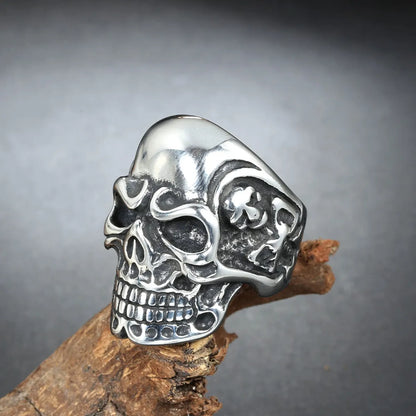 Commute Skull Titanium Steel Stoving Varnish None None Men'S Rings