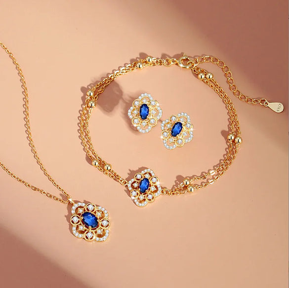 Commute Solid Color Sterling Silver Inlay Rhinestones Women'S